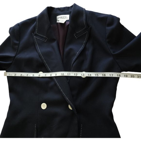 Vintage Ports International navy with white trim and buttons, double breasted - Picture 5 of 9